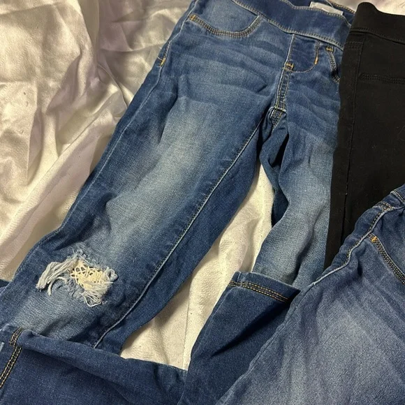 3 pairs of girls jeggings size 7 - Picture 3 of 3